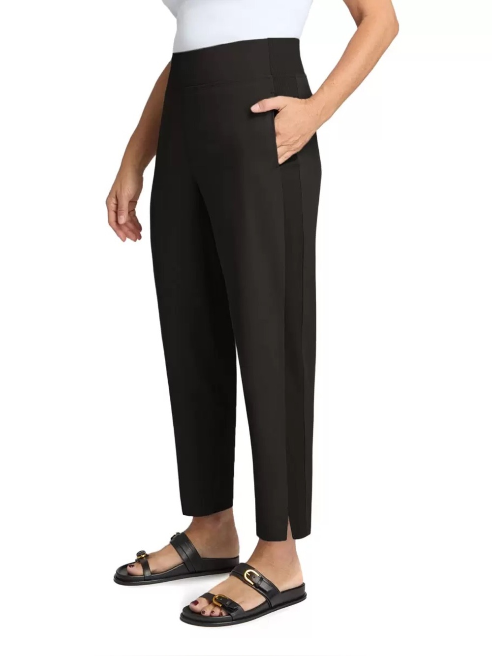 Kirkland Signature Ladies Ankle Pant in Black, Medium